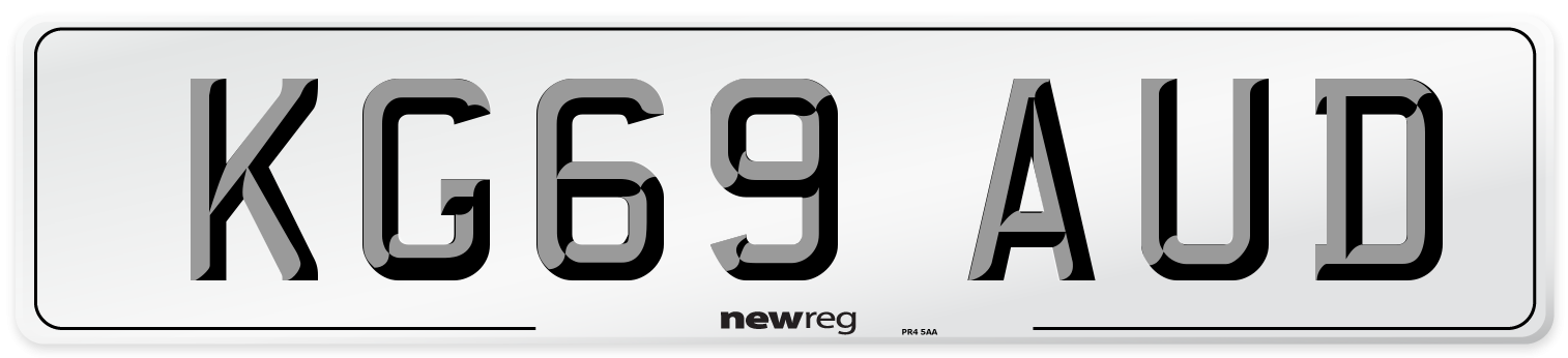 KG69 AUD Number Plate from New Reg